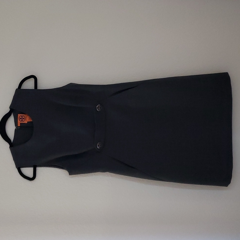 Tory Burch Charcoal Grey Sleeveless Dress